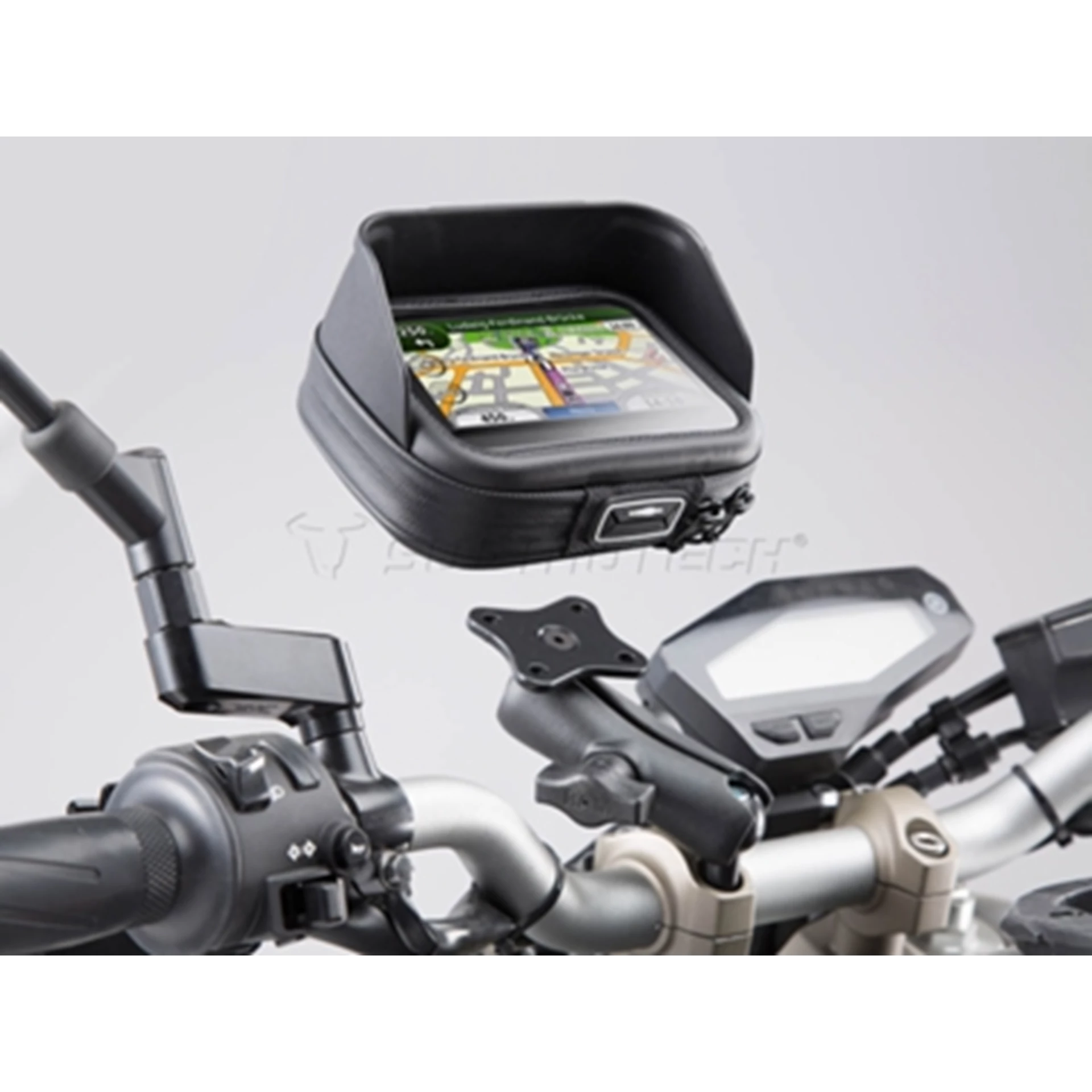 GPS holder kit uni 22-28mm styr med M - MotoStore