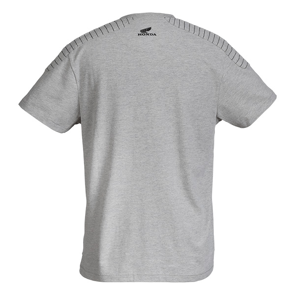 08AUD TTE 004B BACK HONDA JAPAN LETTERING HTG TEE GRAY