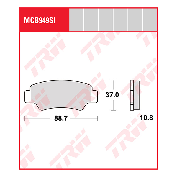 Trw Brake Pads And Shoes Mcb949si