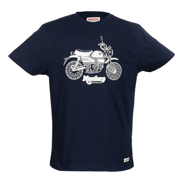 08AUD TEE 012 FRONT HONDA TRIBUTE MONKEY TEE BLUE
