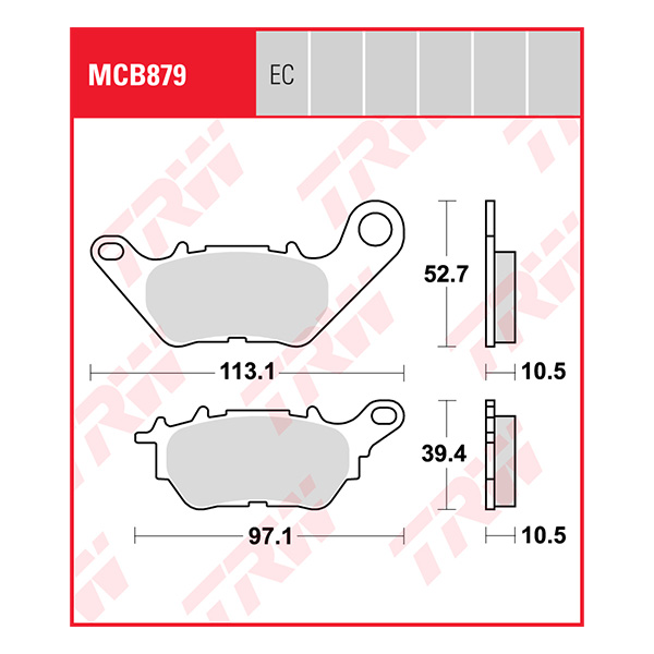Trw Brake Pads And Shoes Mcb879ec