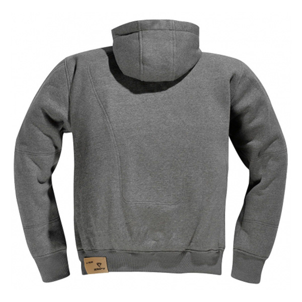 Difi Hoodie Downtown Dark Grey Melange Back