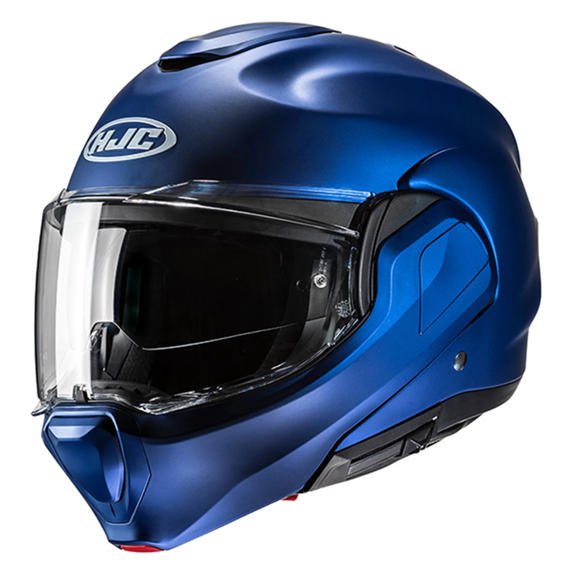 F100 SOLID SEMI FLAT METALLIC BLUE 1 HJC Full Fa
