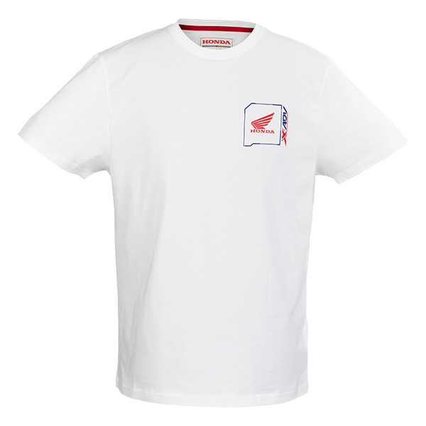 08AUD TEE 011B FRONT HONDA TRIBUTE XADV TEE WHITE