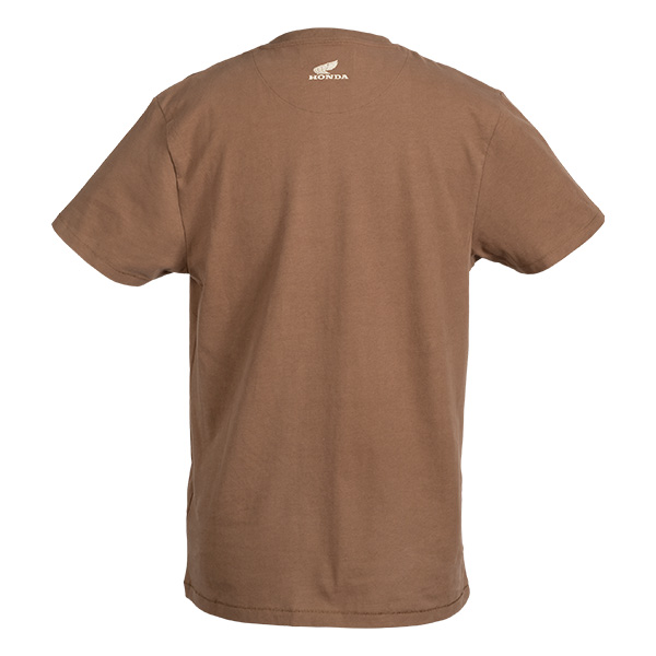 08AUD TTE 003B BACK HONDA WING HTG LOGO TEE SAND