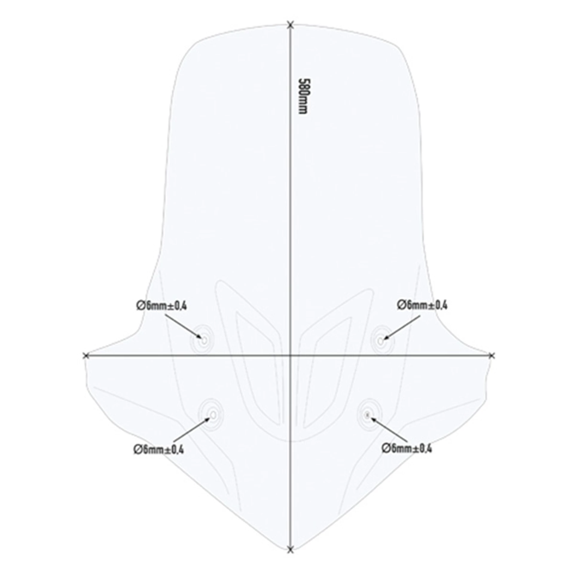 GIVI Klar Kåbeglas – Honda CB500X 19 D1171ST 2