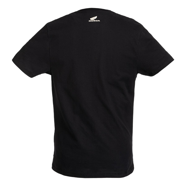 08AUD TTE 003A BACK HONDA WING HTG LOGO TEE BLACK