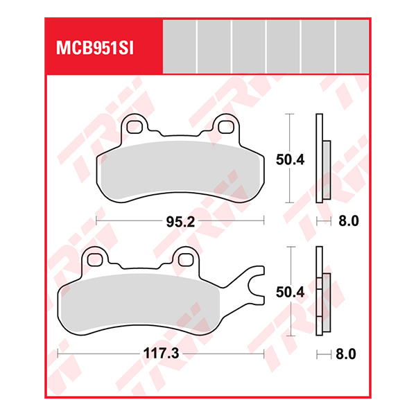 Trw Brake Pads And Shoes Mcb951si