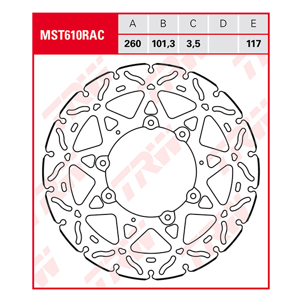 Trw Brake Discs Disc Mst610rac