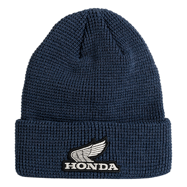 08AUD THA 001 FRONT HONDA WING HTG BEANIE NAVY BLUE
