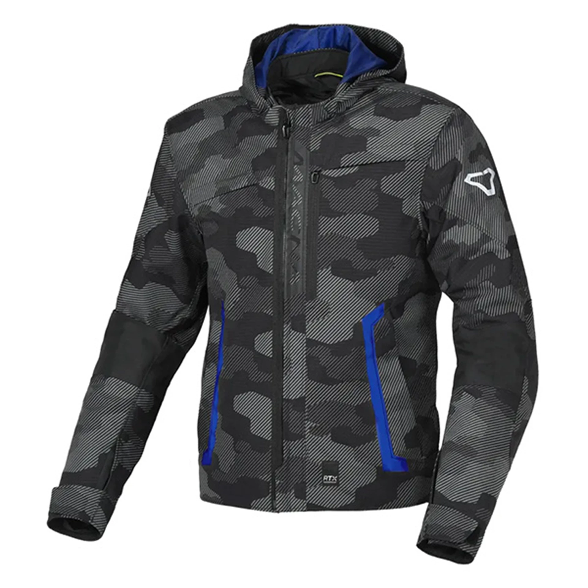 Macna Riggor Camo Motorcykeljakke Meed Hætte