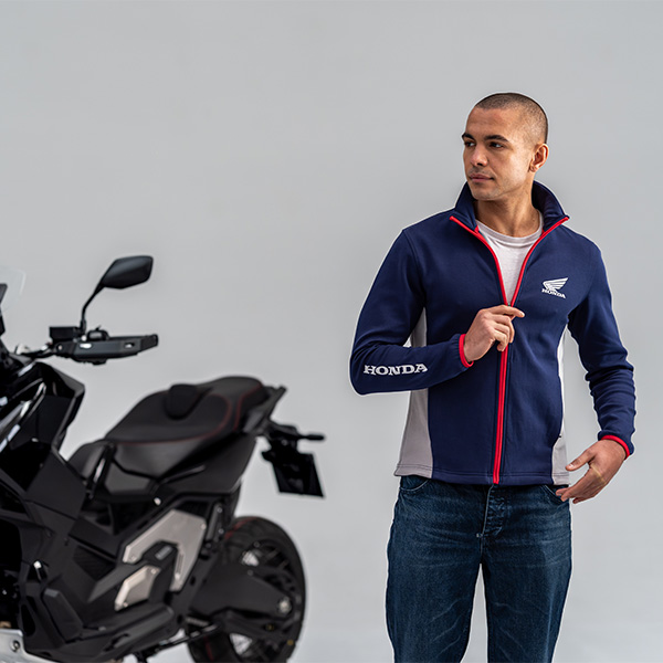 26YM Apparel Location Wing 08AUD TJA 003N HONDA SPORTY FLEECE NAVY BLUE