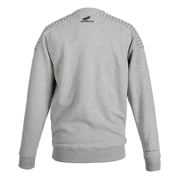 08AUD TSW 002B BACK HONDA JAPAN LETTERING HTG CREWNECK GRAY