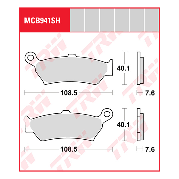 Trw Brake Pads And Shoes Mcb941sh