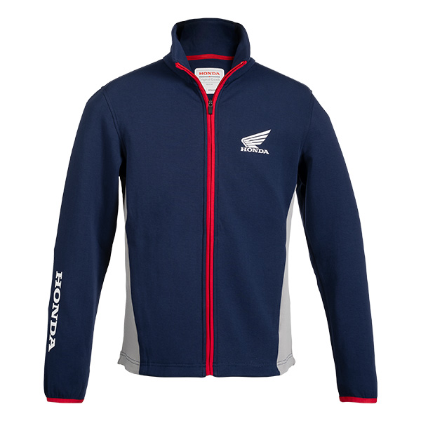 08AUD TJA 003N FRONT SPORTY FLEECE NAVY BLUE