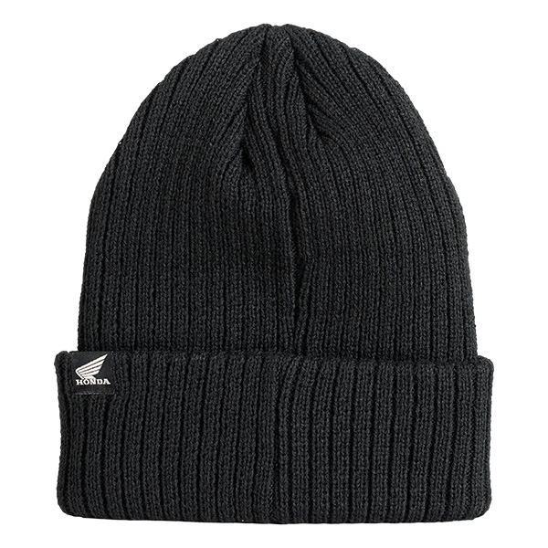 08AUD THA 002 BACK HONDA JPN LETTERING HTG BEANIE BLACK