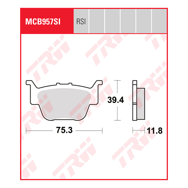 Trw Brake Pads And Shoes Mcb957si