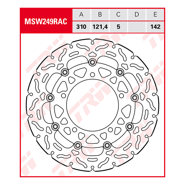 Trw Brake Discs Disc Msw249rac
