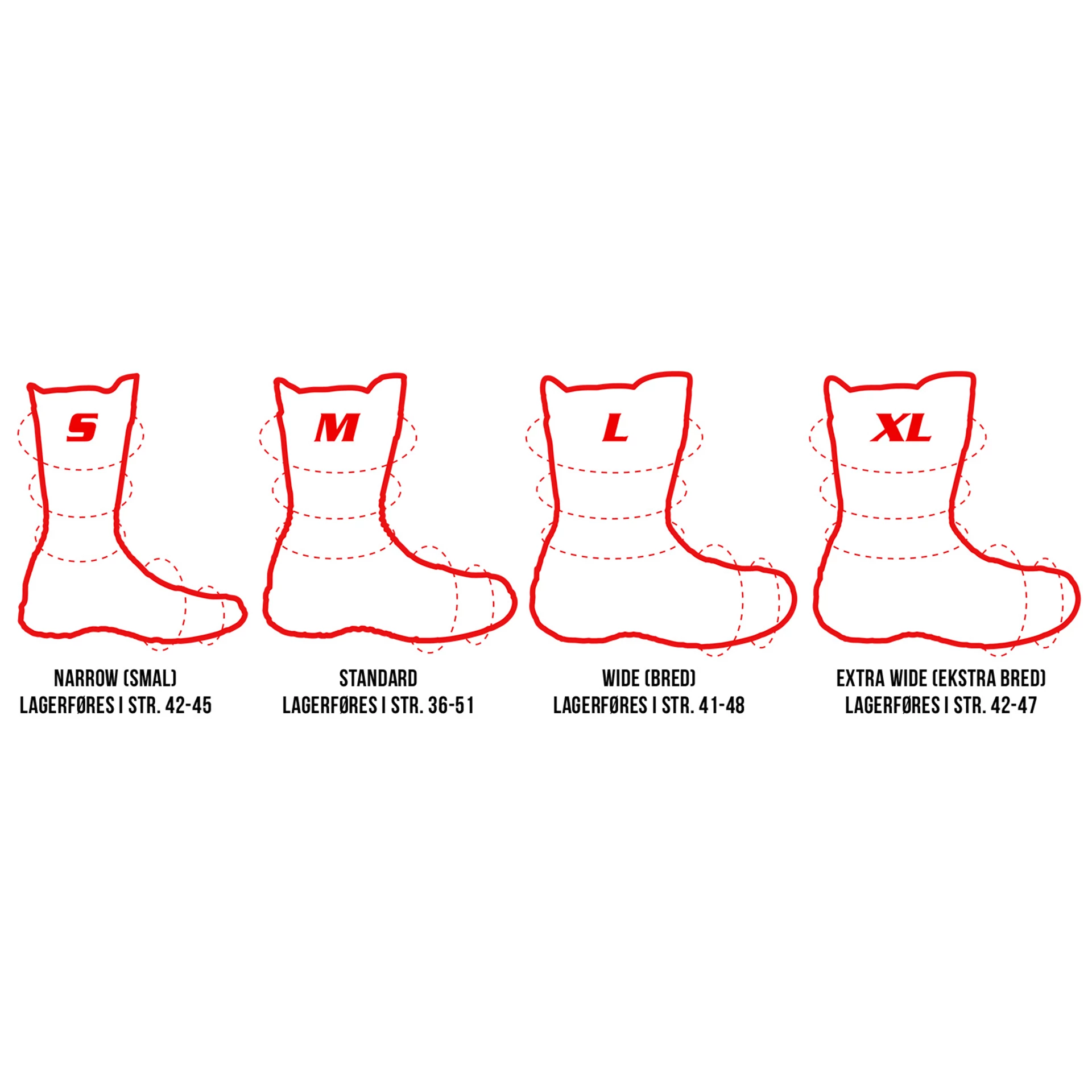 Roadstar Sizes