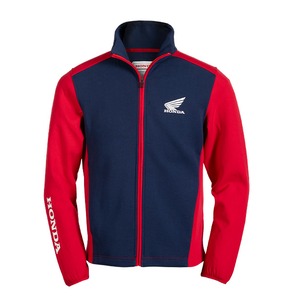08AUD TJA 003B FRONT SPORTY FLEECE NAVY RED