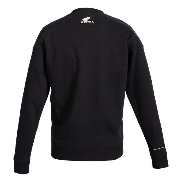 08AUD TSW 002A BACK HONDA JAPAN LETTERING HTG CREWNECK BLACK
