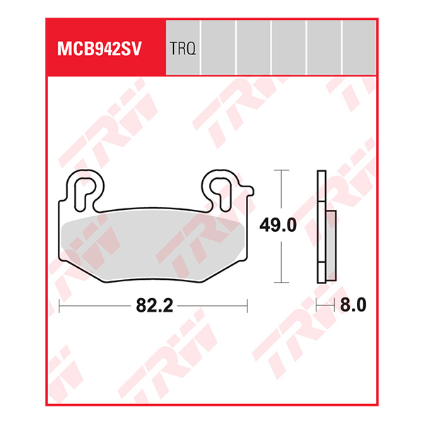 Trw Brake Pads And Shoes Mcb942sv Sinter Street