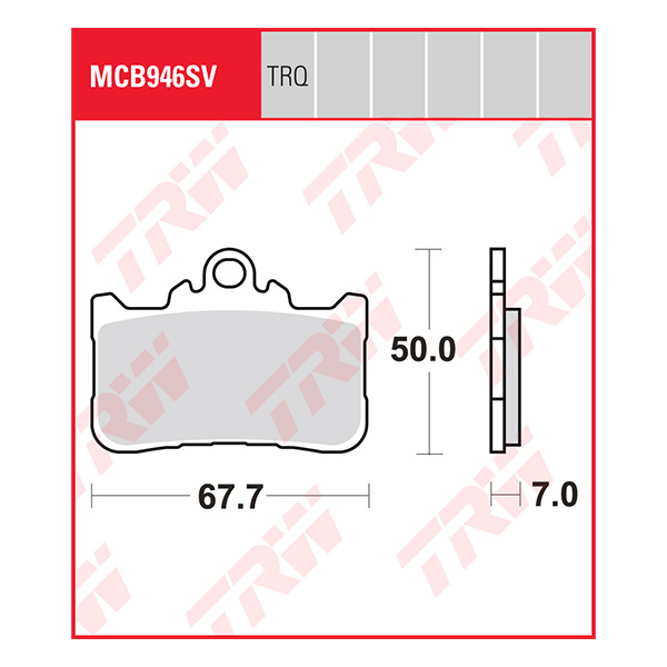 Trw Brake Pads And Shoes Mcb946sv Sinter Street