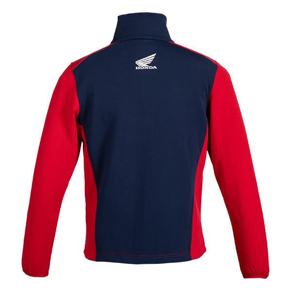 08AUD TJA 003B BACK SPORTY FLEECE NAVY RED