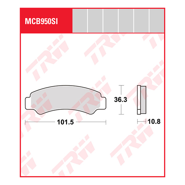 Trw Brake Pads And Shoes Mcb950si