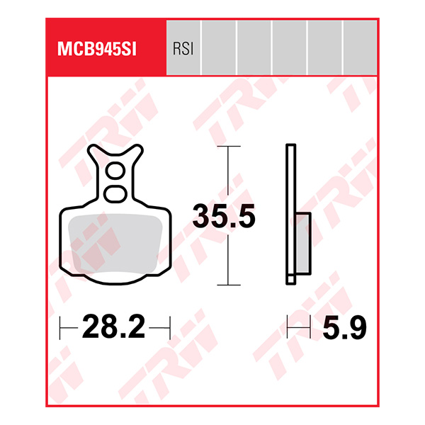 Trw Brake Pads And Shoes Mcb945rsi