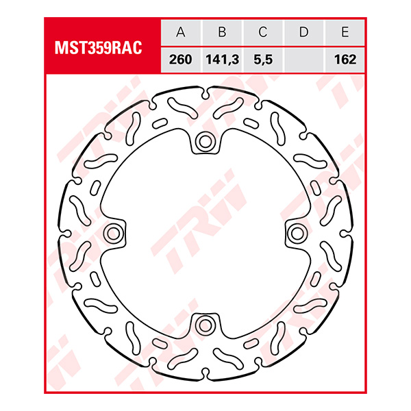 Trw Brake Discs Disc Mst359rac