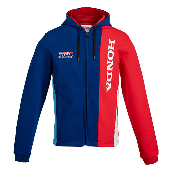 08AUD THD 001 FRONT HRC HONDA RACING FULL ZIP HOODIE