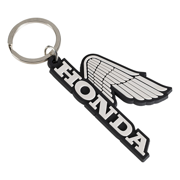 08AUD TAC 011 FRONT HONDA WING HTG RUBBER KEYRING
