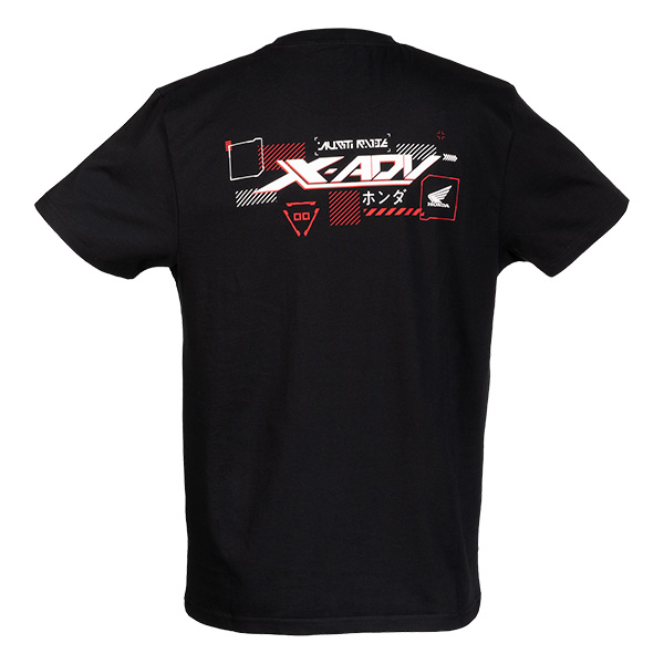 08AUD TEE 011A BACK HONDA TRIBUTE XADV TEE BLACK