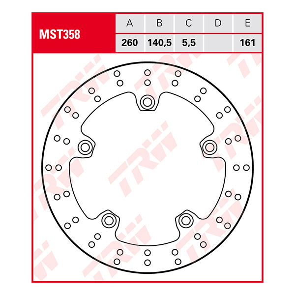 Trw Brake Discs Disc Mst358